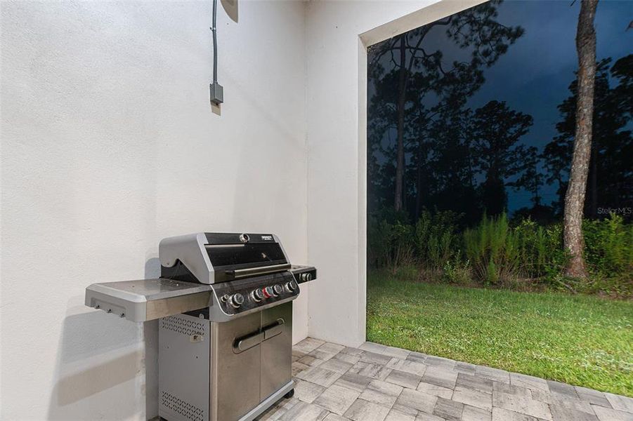Exterior details and patio area of a home in , North Port (Image 26).