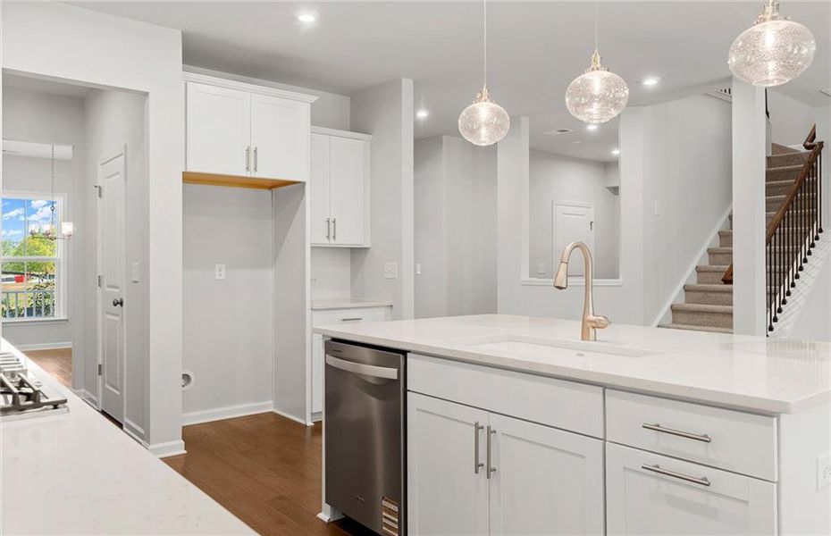 Furnished interior view inside a new home in Reunion, Flowery Branch (Image 9).
