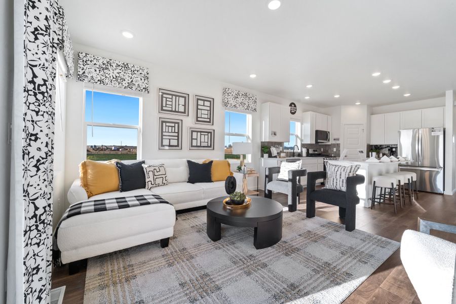 Representative furnished interior of a home built from the Bristol by Baessler Homes in Granary, Johnstown (Image 24). Representative furnished interior of a home built from the Bristol by Baessler Homes in Granary, Johnstown (Image 24).
