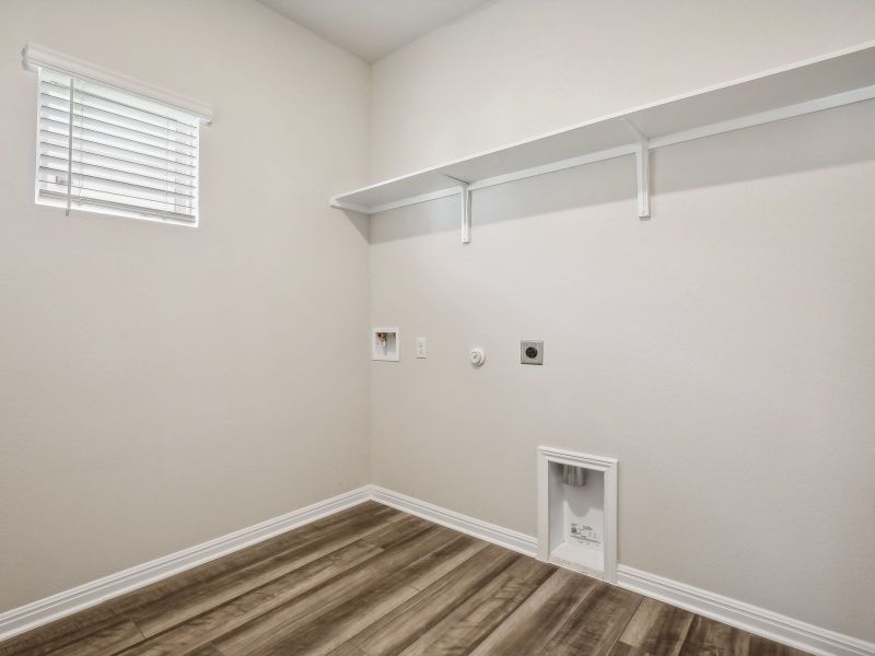 This home's laundry room helps make laundry day a breeze.