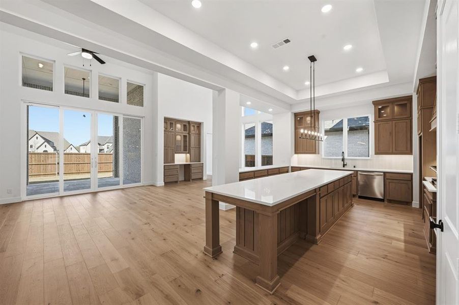 Furnished interior view inside a new home in Sandbrock Ranch: 70ft. lots, Aubrey (Image 10).