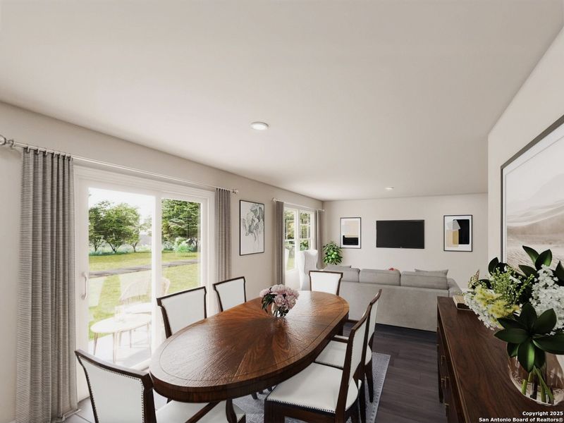 Furnished interior view inside a new home in Las Colinas, Kenedy (Image 9).