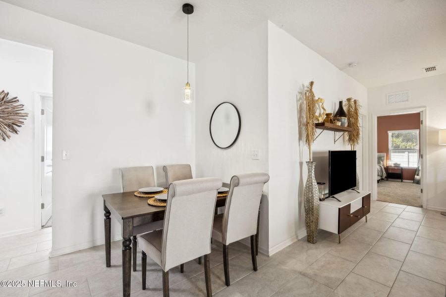 Furnished interior view inside a new home in Wilford Preserve, Orange Park (Image 9). Furnished interior view inside a new home in Wilford Preserve, Orange Park (Image 9).