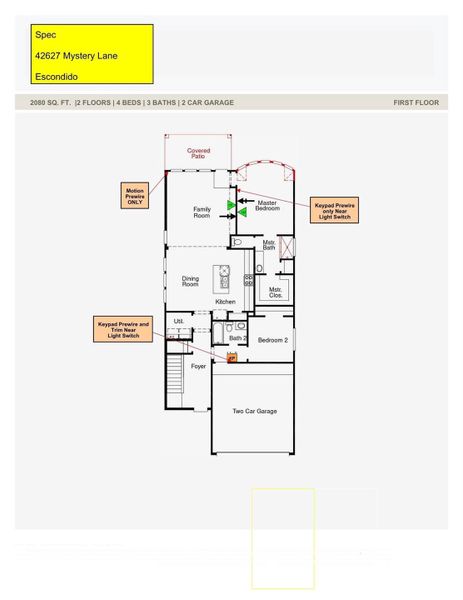2D floor plan layout of this home in Escondido, Magnolia, TX (Image 3). 2D floor plan layout of this home in Escondido, Magnolia, TX (Image 3).