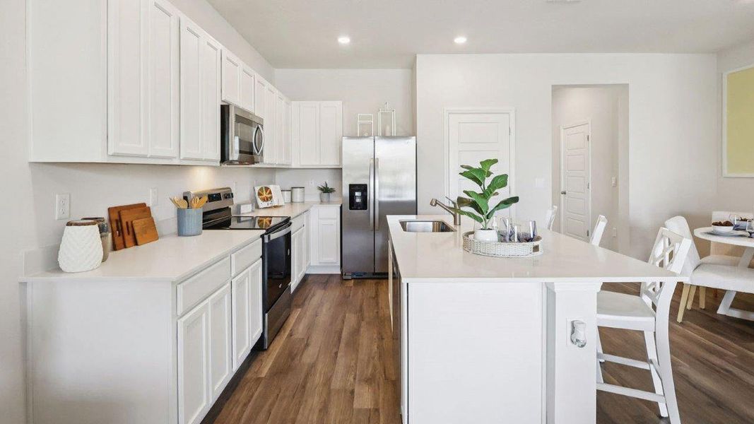 Representative furnished interior of a home built from the Glen - Unit B by D.R. Horton in Brentwood, Davenport (Image 6).