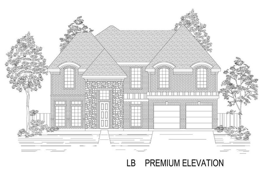Representative rendering of the exterior for the Stonehaven 2F by First Texas Homes (Image 27).