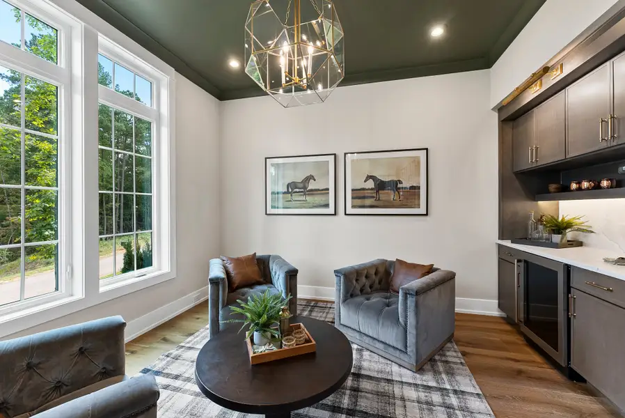 Representative furnished interior of a home built from the Nash by Homes by Dickerson in Cattail, Clayton (Image 6).