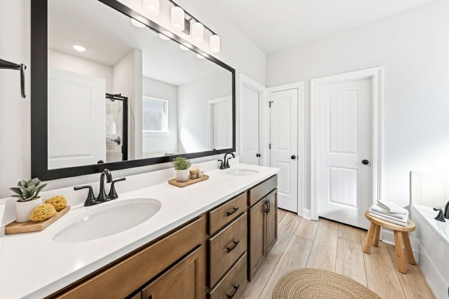 Front exterior of a new home in Young Oaks, Crestview, FL, highlighting curb appeal (Image 18).