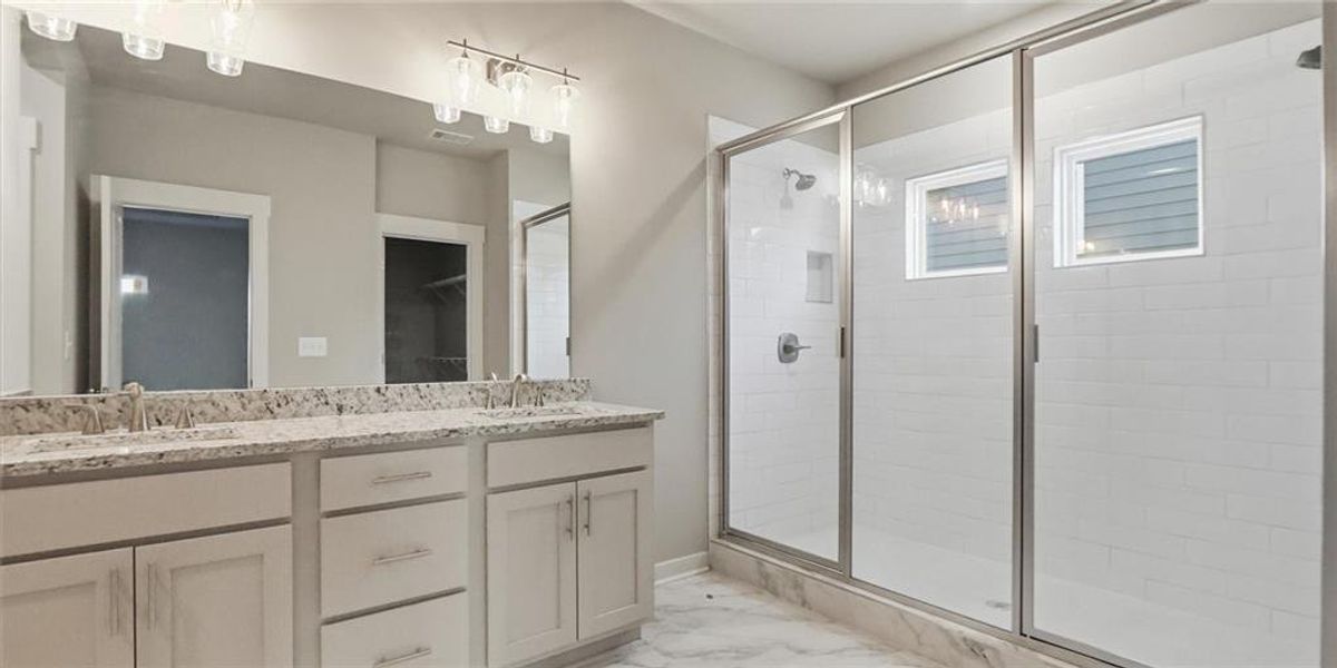 Furnished interior view inside a new home in Traditions of Braselton, Jefferson (Image 7).