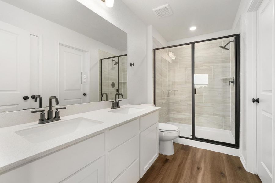 Furnished interior view inside a new home in Creekside at Estancia, Austin (Image 8).