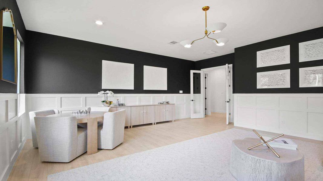 Furnished interior view inside a new home in Butlers Bend Estates, Pinehurst (Image 27). Furnished interior view inside a new home in Butlers Bend Estates, Pinehurst (Image 27).