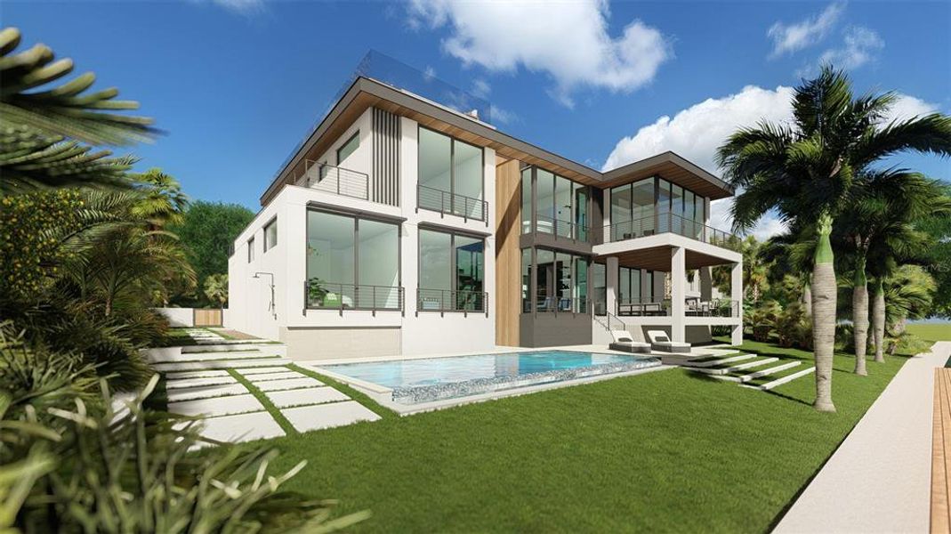 Exterior details and patio area of a home in , Longboat Key (Image 10).