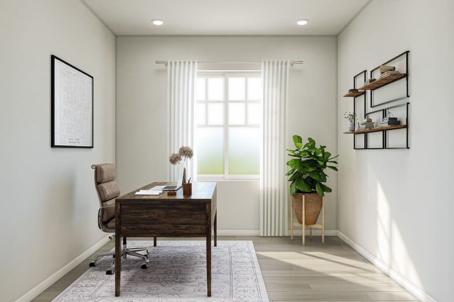 Representative furnished interior of a home built from the 3502 by Tri Pointe Homes in Sterling Ranch, Littleton (Image 10).