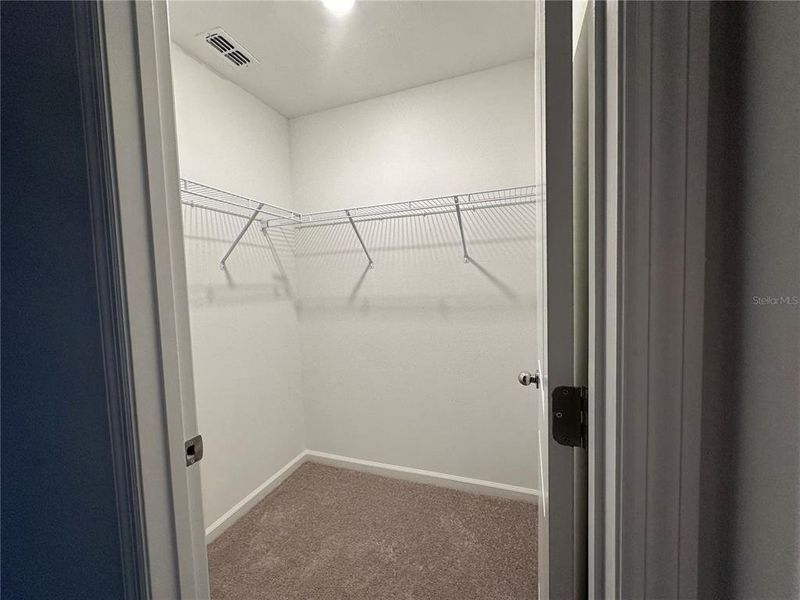 Guest bedroom walk in closet