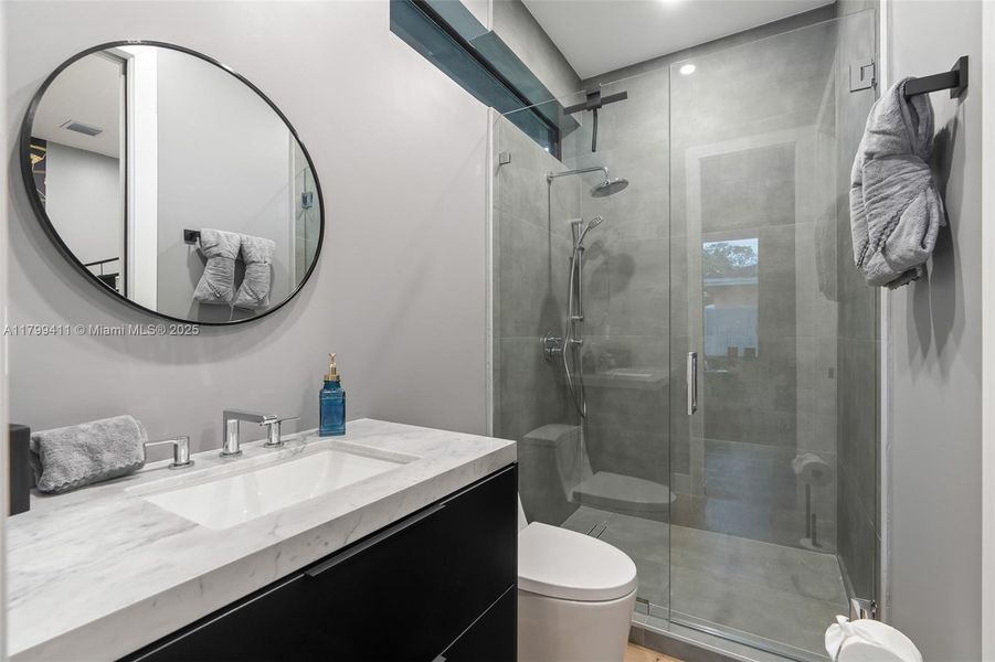 Furnished interior view inside a new home in , Miami (Image 15).