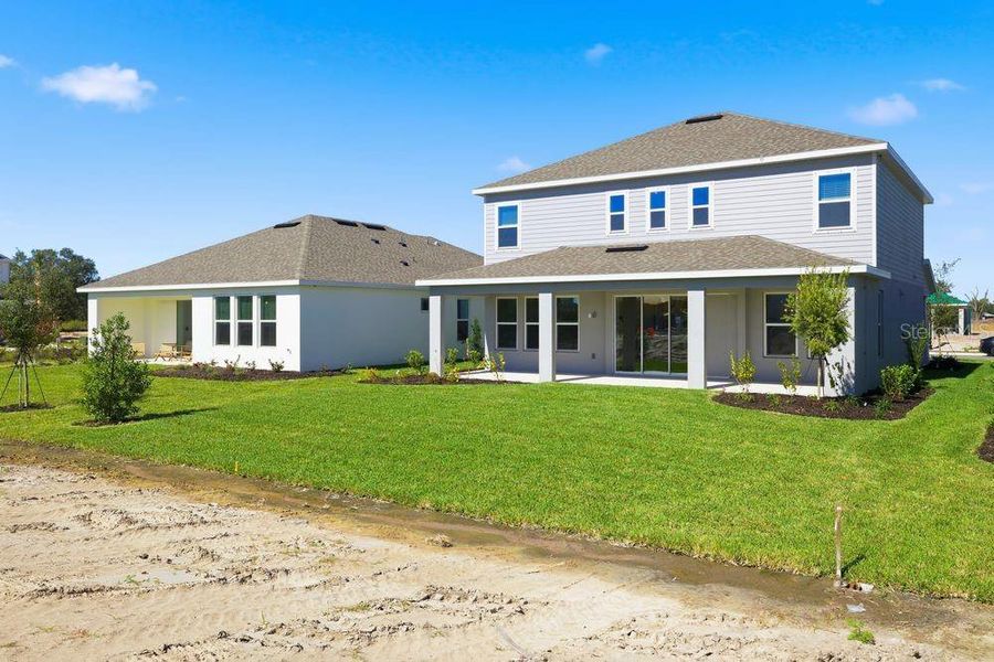 Exterior details and patio area of a home in Firethorn, Parrish (Image 25).