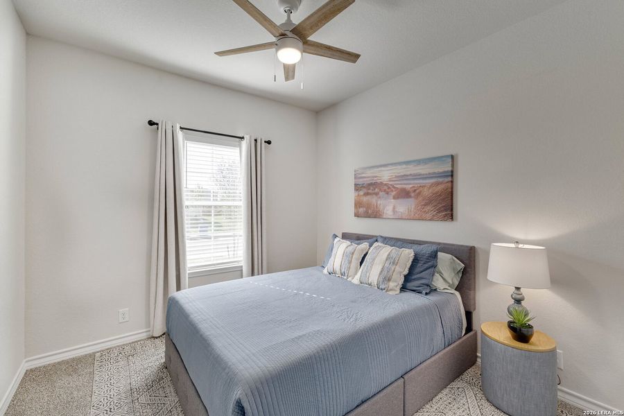 Furnished interior view inside a new home in Brookstone Creek, San Antonio (Image 19).