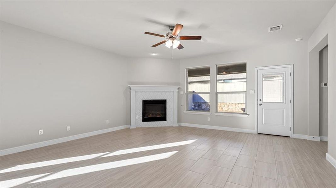 Spacious, unfurnished interior of a new home in Pecan Square, Northlake (Image 18). Spacious, unfurnished interior of a new home in Pecan Square, Northlake (Image 18).