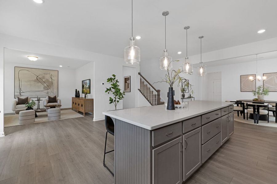 Furnished interior view inside a new home in Copper Ridge at Flowers Plantation, Clayton (Image 8).
