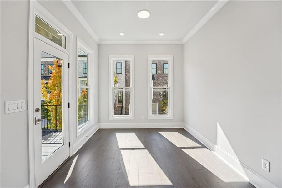 Spacious, unfurnished interior of a new home in Towns on Thompson, Alpharetta (Image 21).
