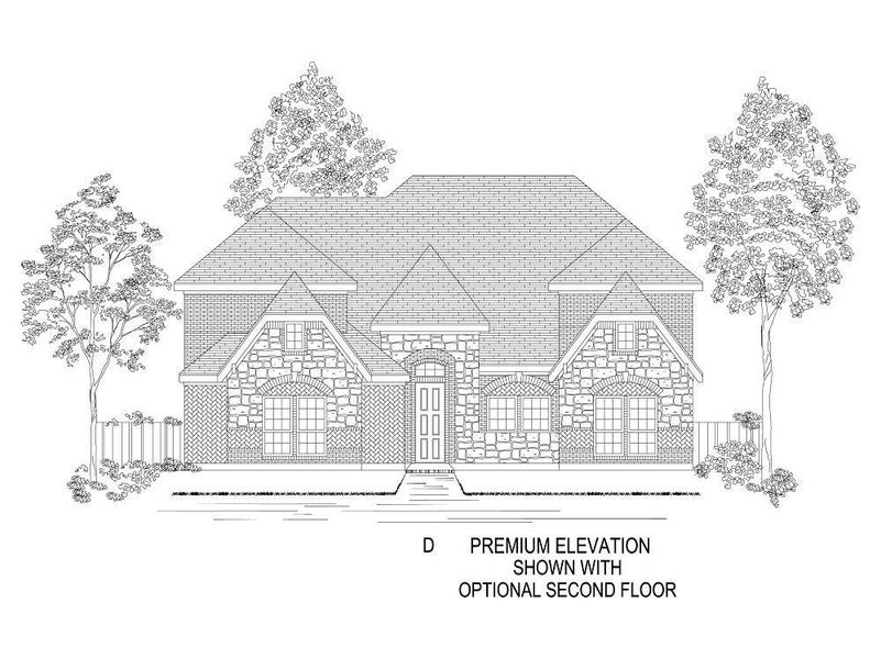 Representative exterior photo of a completed home built from the Brenton R (Standard) by First Texas Homes in Summit Parks, DeSoto, TX (Image 8).