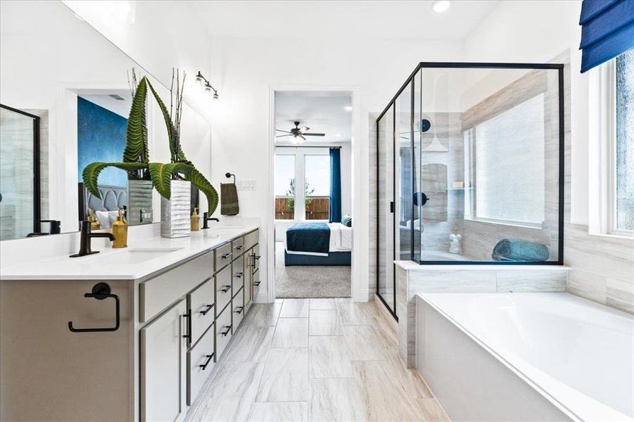 Furnished interior view inside a new home in Sheppard's Place, Waxahachie (Image 14).