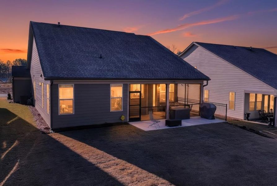 Exterior details and patio area of a home in , Hoschton (Image 27).