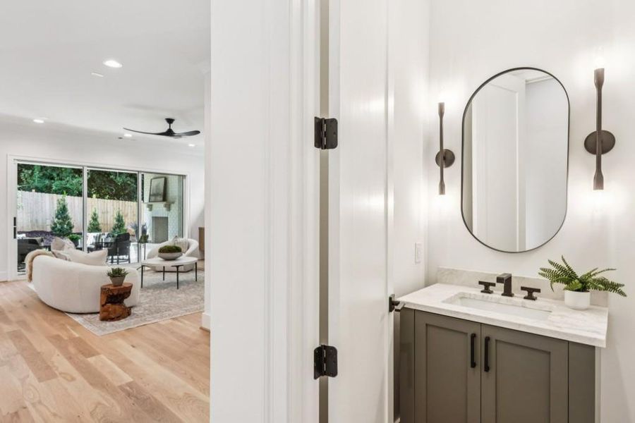 Furnished interior view inside a new home in , Marietta (Image 40).