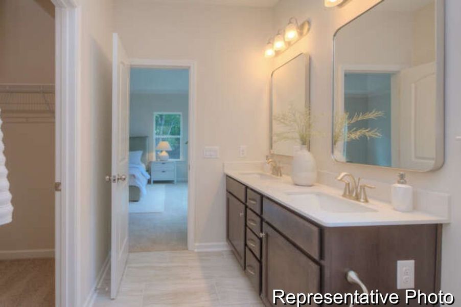 Furnished interior view inside a new home in Copper Ridge at Flowers Plantation, Clayton (Image 25).