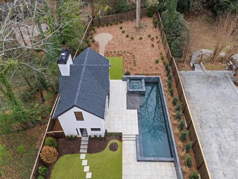 Exterior details and patio area of a home in , Atlanta (Image 30).