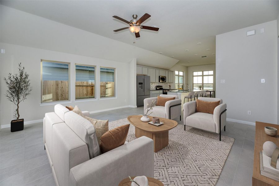 Furnished interior view inside a new home in Aldeana, Bonney (Image 11).