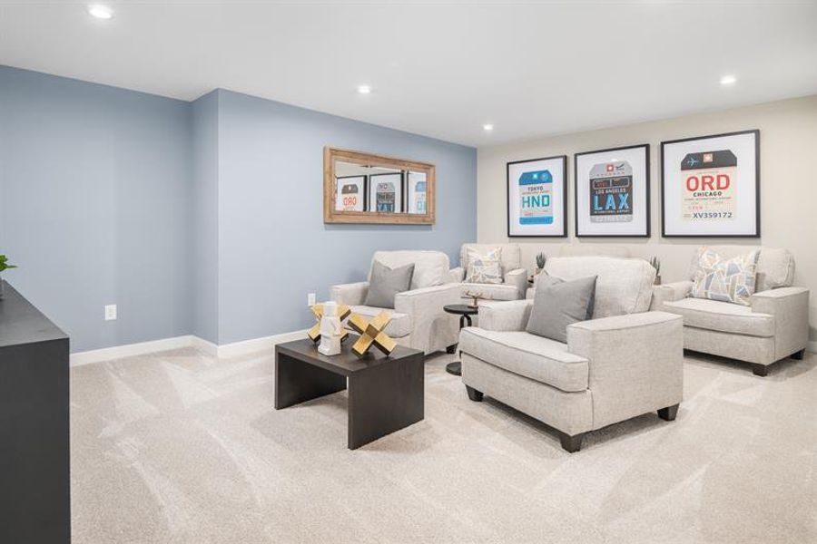 Representative furnished interior of a home built from the Normandy by Ryan Homes in Eagles Crest, Cornelia (Image 38).