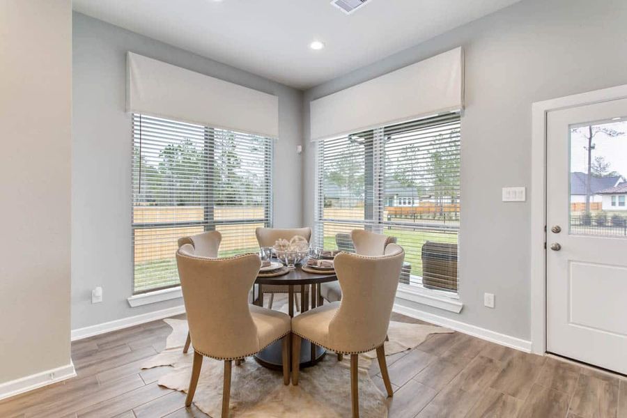 Representative furnished interior of a home built from the Adele by Chesmar Homes in Legacy at Lake Dunlap, New Braunfels (Image 7). Representative furnished interior of a home built from the Adele by Chesmar Homes in Legacy at Lake Dunlap, New Braunfels (Image 7).