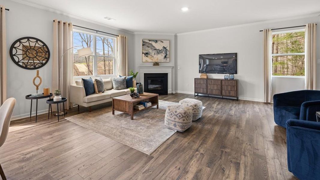 Furnished interior view inside a new home in Lost Creek, Dallas (Image 13).
