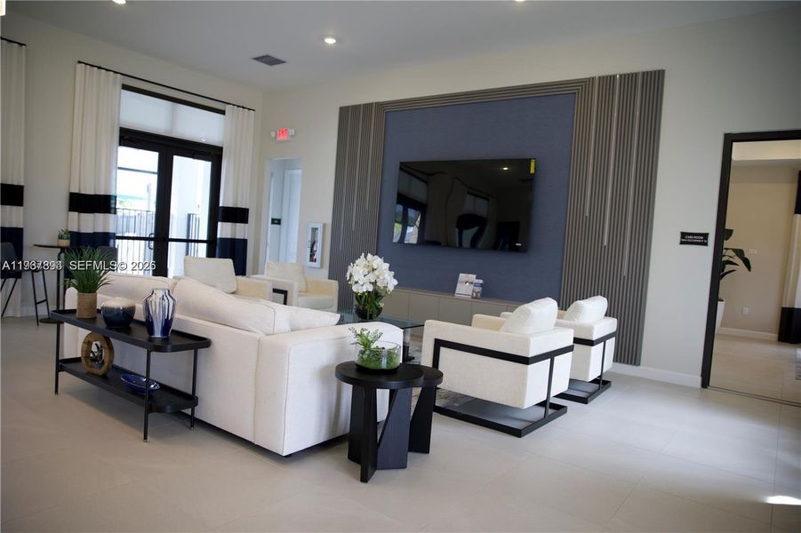 Furnished interior view inside a new home in , Dania Beach (Image 11). Furnished interior view inside a new home in , Dania Beach (Image 11).