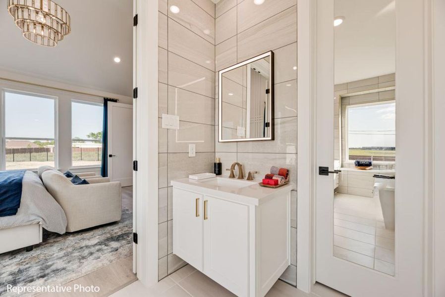 Furnished interior view inside a new home in Providence Cove, McKinney (Image 15).