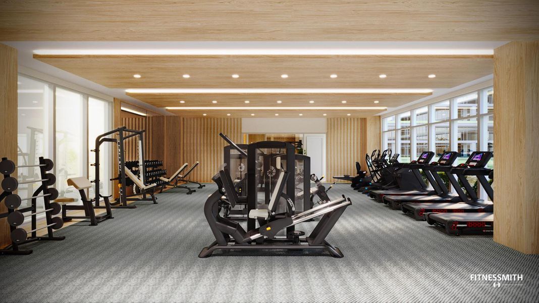 Fitness Center Rendering Fitness Center Rendering