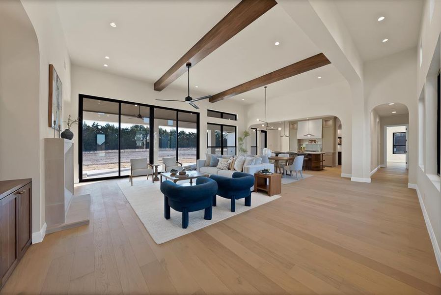 Furnished interior view inside a new home in Azalea Hollow, Midlothian (Image 31).