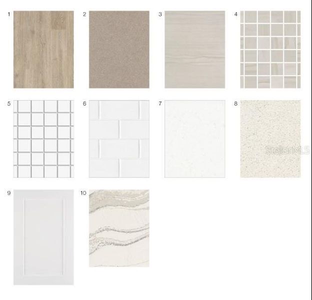Sample of building materials used in homes in Esplanade at Wiregrass Ranch, Wesley Chapel (Image 15). Sample of building materials used in homes in Esplanade at Wiregrass Ranch, Wesley Chapel (Image 15).