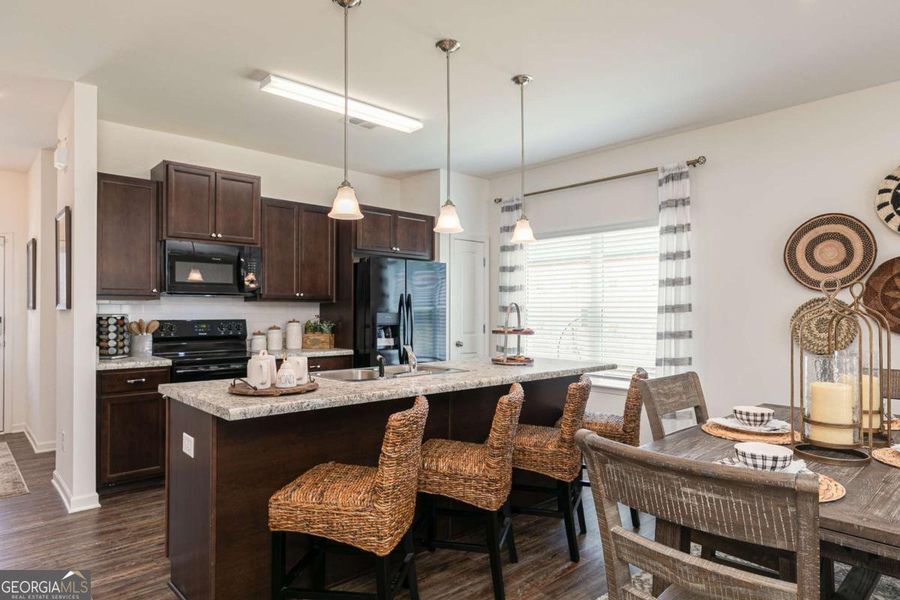 Furnished interior view inside a new home in Maddox Station, Eatonton (Image 12).