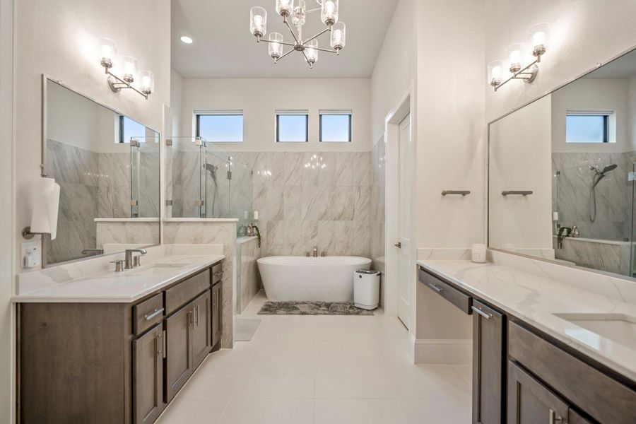 Furnished interior view inside a new home in The Highlands - 65', Porter (Image 19).