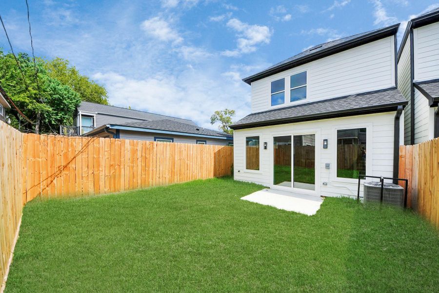 Private backyard Private backyard