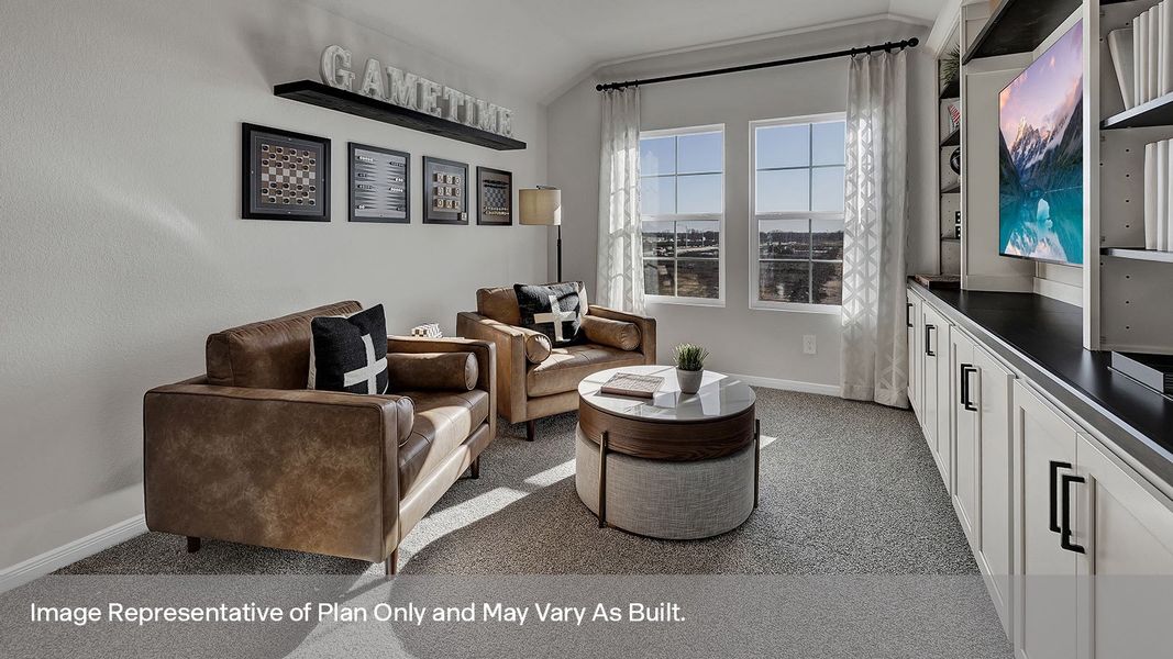 Furnished interior view inside a new home in Whisper South, San Marcos (Image 36).