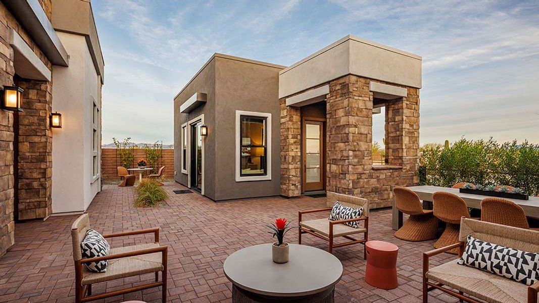 Representative exterior details of a home built from the Hawthorne by Taylor Morrison in Verdin Capstone Collection, Phoenix (Image 23).