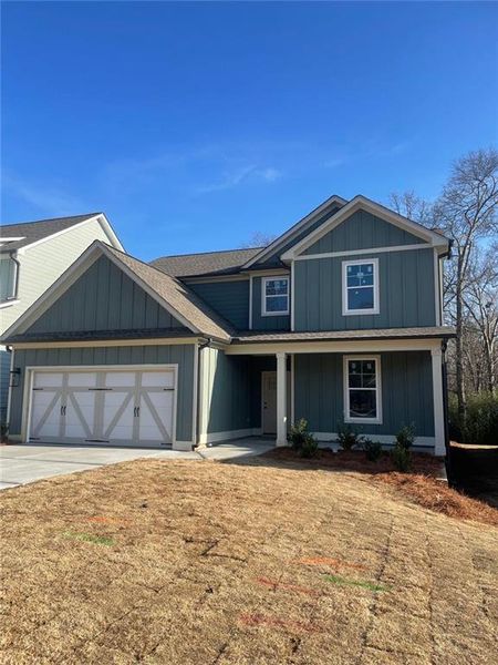 Front exterior of a new home in , Hartwell, GA, highlighting curb appeal (Image 1). Front exterior of a new home in , Hartwell, GA, highlighting curb appeal (Image 1).