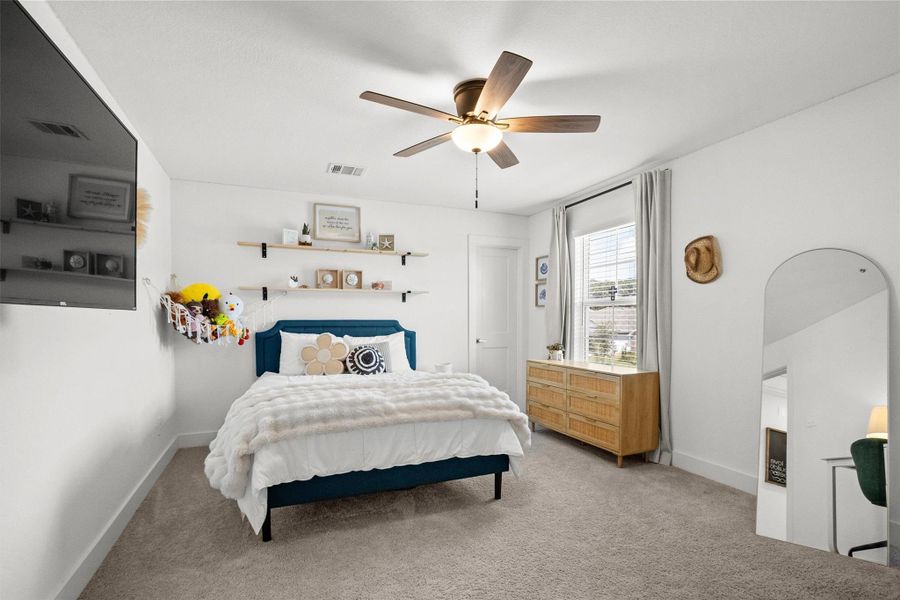 Furnished interior view inside a new home in Lone Star Landing, Montgomery (Image 47).