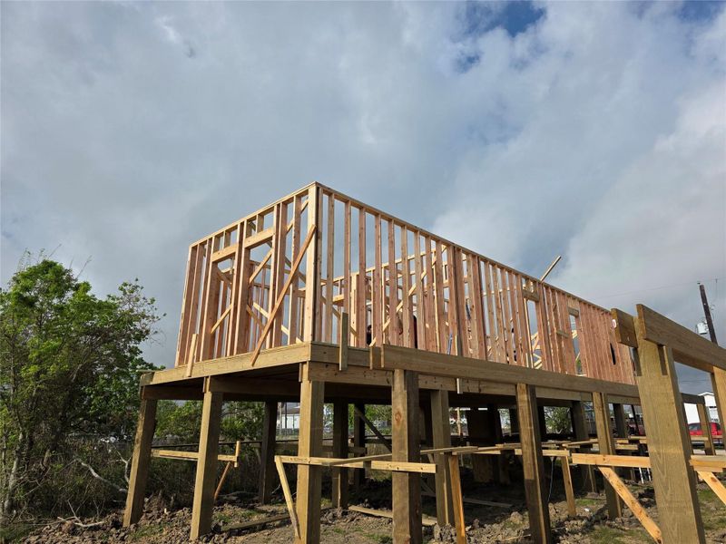 In-progress construction of a new home in , Dickinson, TX (Image 9).