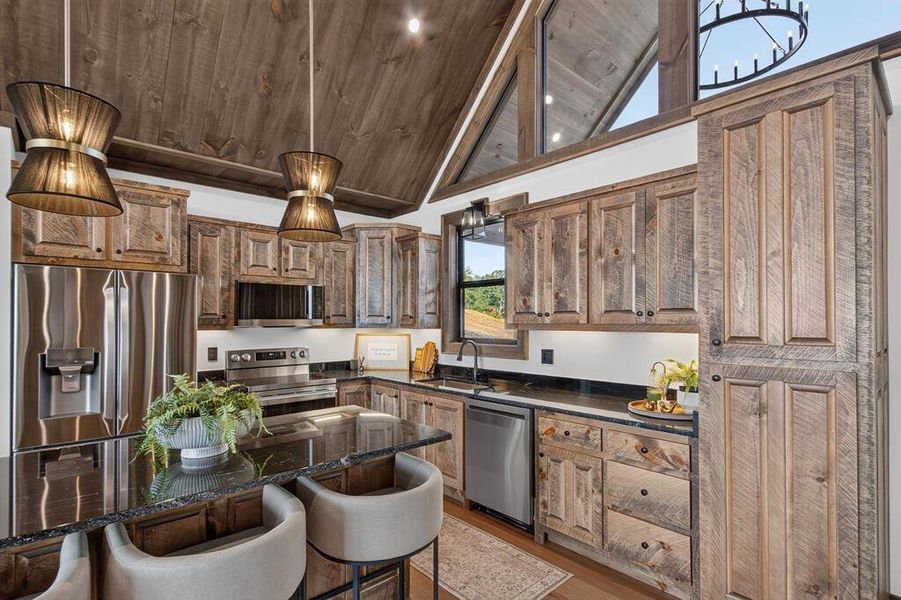 Furnished interior view inside a new home in , Blue Ridge (Image 11).