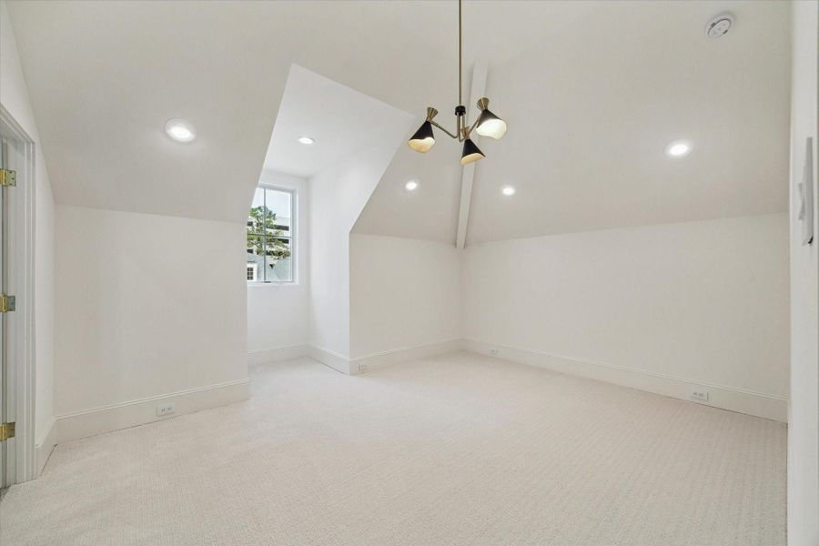 Additionally, third floor has a separate, private bedroom.