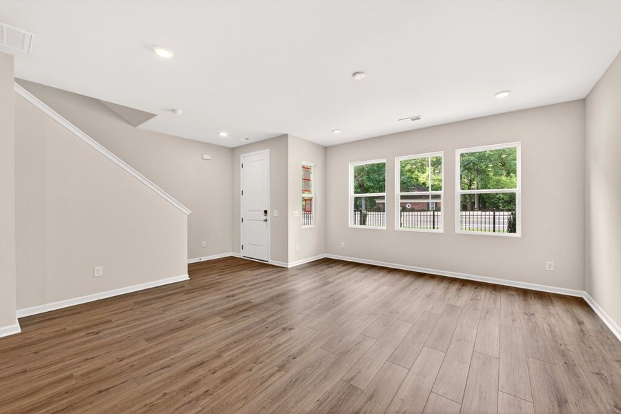 Spacious, unfurnished interior of a new home in Amplitude, Charlotte (Image 15). Spacious, unfurnished interior of a new home in Amplitude, Charlotte (Image 15).